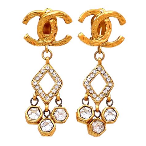 chanel eatrings|authentic Chanel earrings.